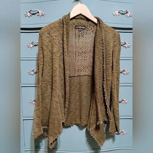 Light green lace backed cardigan